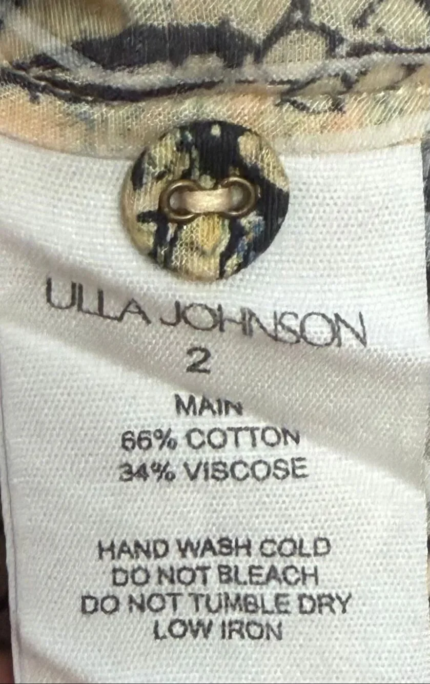 Ulla Johnson Harlowe Blouse in Bellflower NWT Size 2